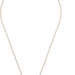 Swarovski Women's Una Crystal Jewelry Collection, Rose Gold Tone FinishRose gold necklace with a small round pendant on a white background
