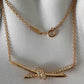 “Authentic Tiffany & Co. Knot necklace on white background”