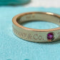 Tiffany T&CO.@:Band Ring  Ruby Medium