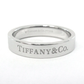 Tiffany T&CO.@:Band Ring wide letters