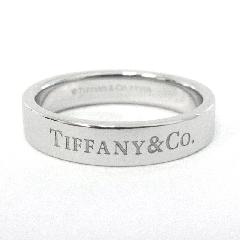 Tiffany T&CO.@:Band Ring wide letters