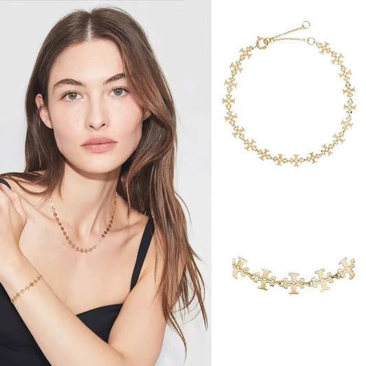 The necklace worn with a simple blouse or dress, capturing how the pendant rests elegantly at the collarbone.
