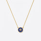 Necklace laid flat on a pure white background in a V-shape. Chain links evenly arranged and clearly visible. Soft, even lighting with minimal shadows, highlighting metal and stone clarity