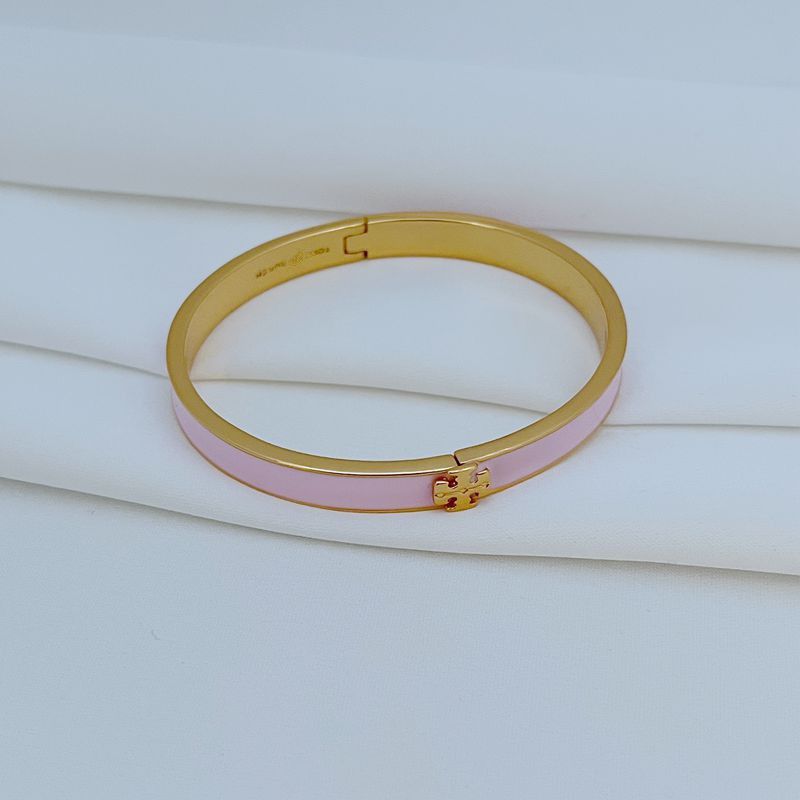Tory Burch Icon Medium Enamel Bracelet | Double T Enamel