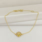 High-definition shot of the bracelet laid flat on pure white background.