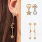 Tory Burch Star & Moon Pave Dangle Earrings | Celestial Crystal