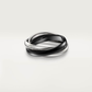 Trinity Tricolor Interlocking Rings Two interlocking rings on a light gray background