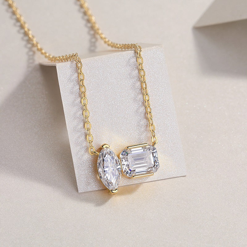 High-definition shot of the necklace laid flat on pure white.