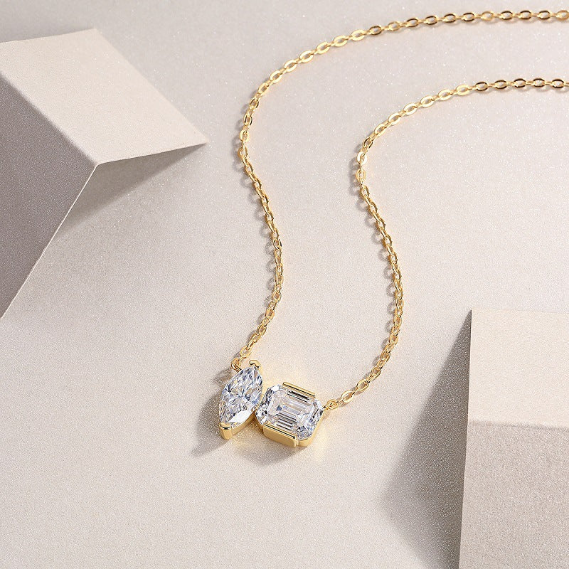 High-definition shot of the necklace laid flat on pure white.