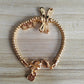 UNOde50 Elastic bracelet with 18K gold-plated dragonfly