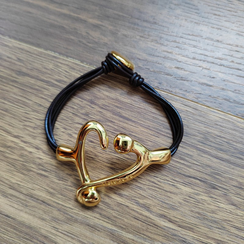 UNOde50 Love Leather Cord Bracelet