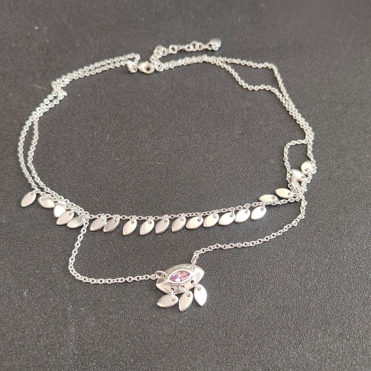 UNOde50 Marquise Tassel Necklace