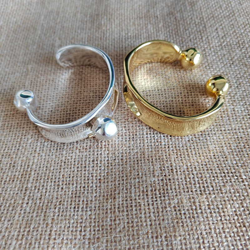 UNOde50 Zen Silver Plated Cuff Bracelet
