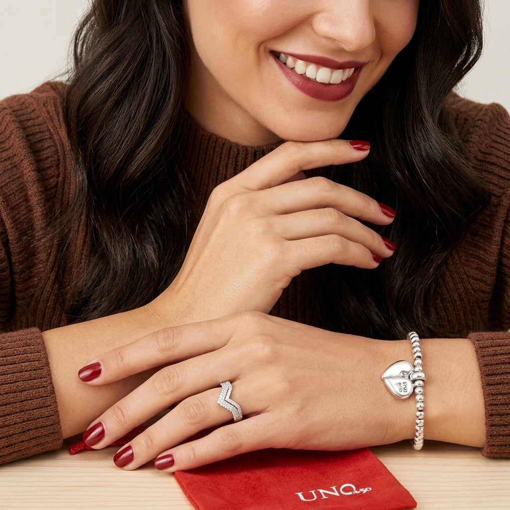 Unode50 Romeo Sterling Silver Plated bracelet