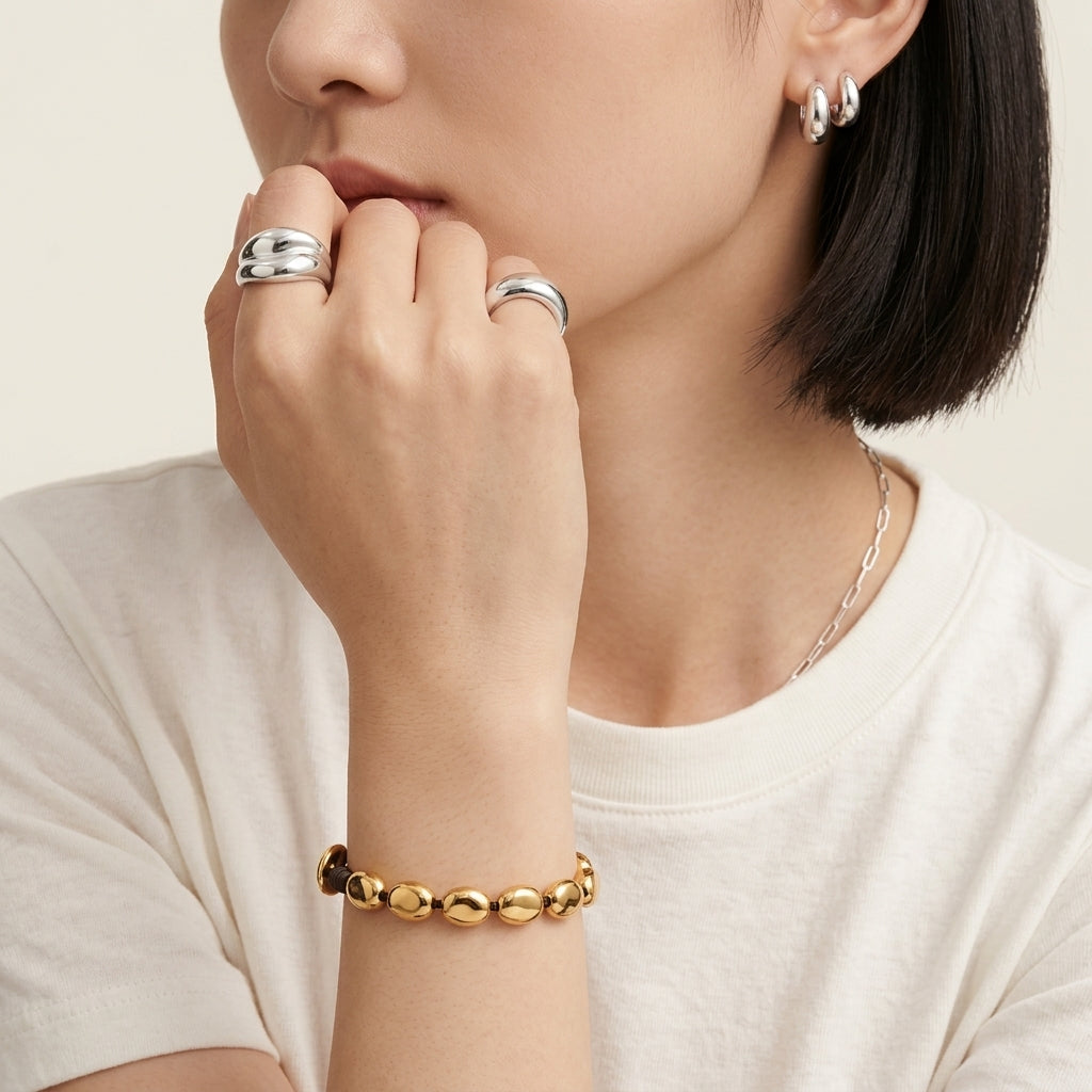 Unode50 Ser Intrepida Bracelet Gold