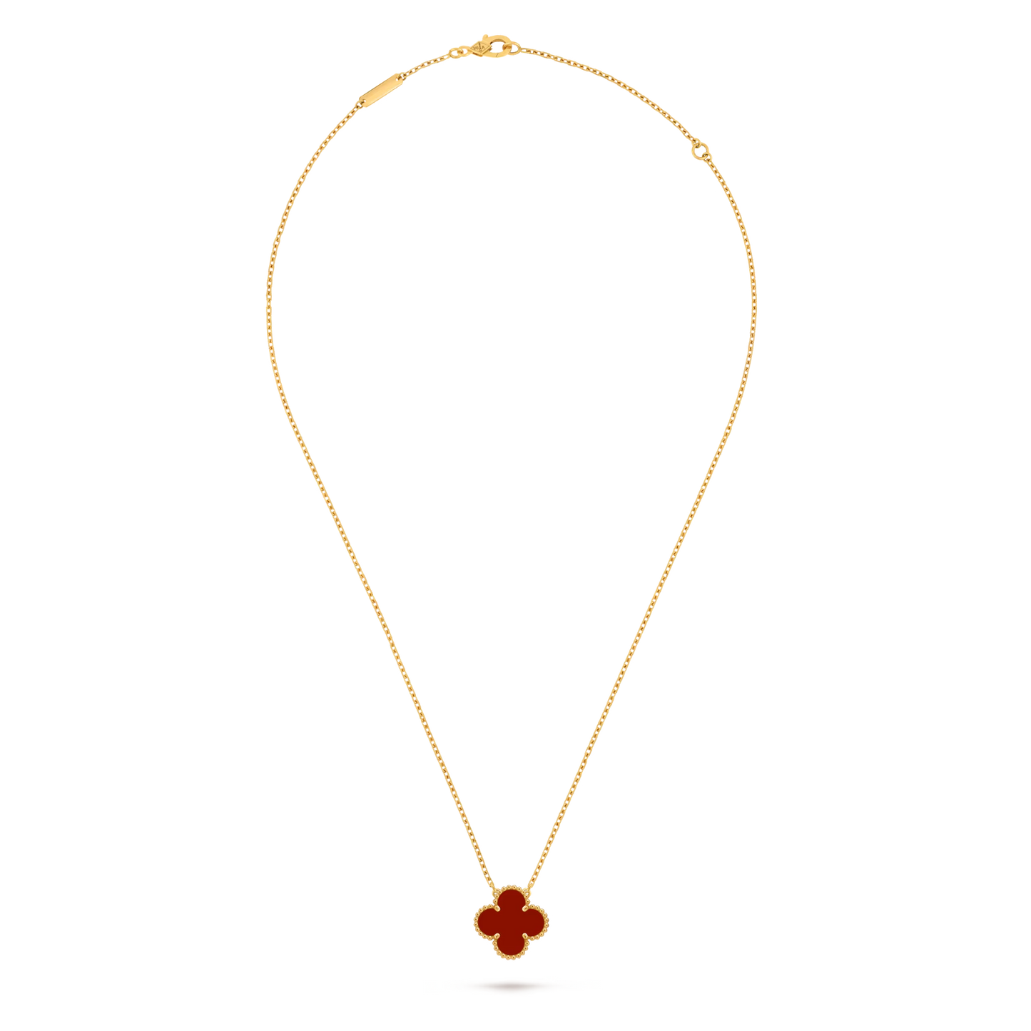 Van Cleef & Arpels 18k Gold plating  Vintage Alhambra Pendant Necklace