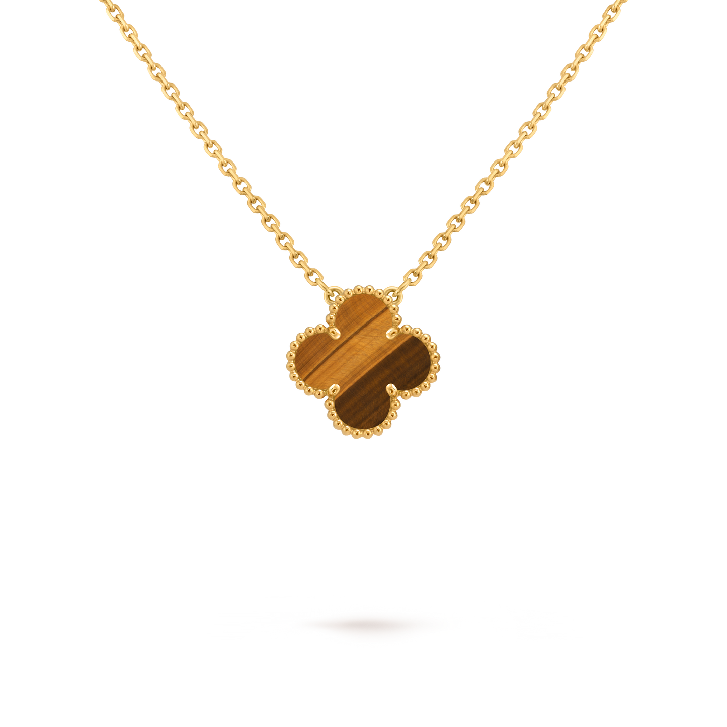 Van Cleef & Arpels 18k Gold plating  Vintage Alhambra Pendant Necklace