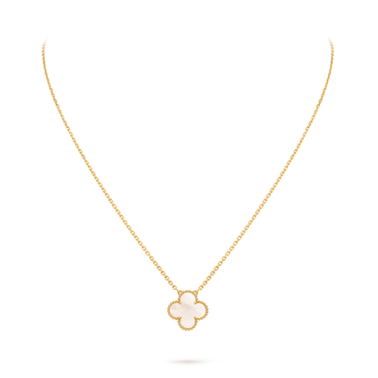 Van Cleef & Arpels 18k Gold plating  Vintage Alhambra Pendant Necklace