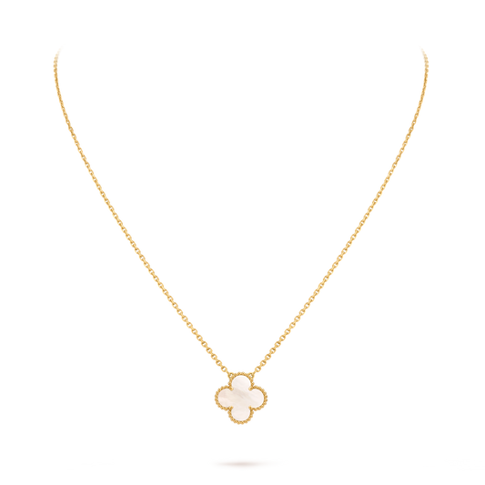 Van Cleef & Arpels 18k Gold plating  Vintage Alhambra Pendant Necklace