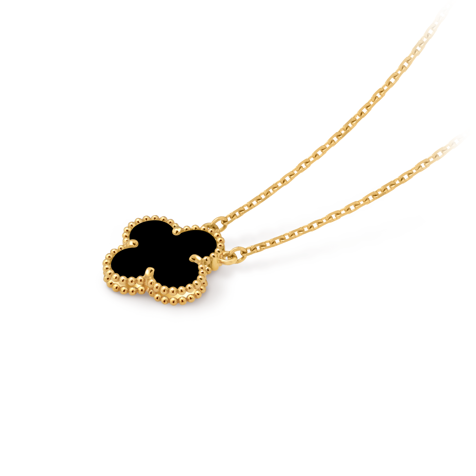 Van Cleef & Arpels 18k Gold plating  Vintage Alhambra Pendant Necklace