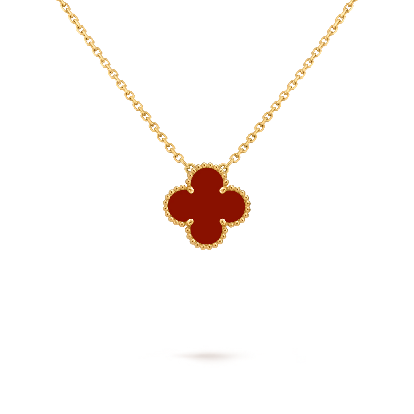 Van Cleef & Arpels 18k Gold plating  Vintage Alhambra Pendant Necklace