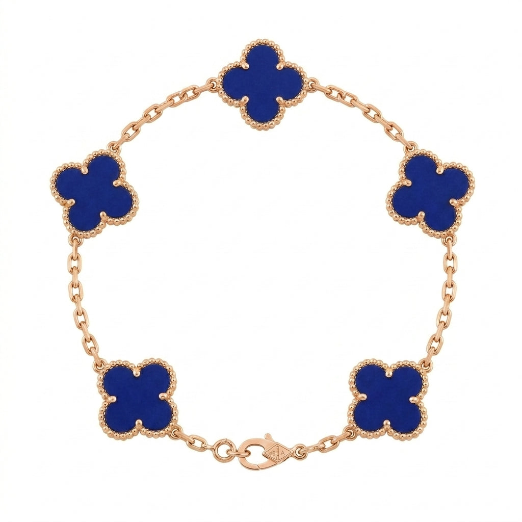 Van Cleef & Arpels Alhambra Bracelet Blue agate