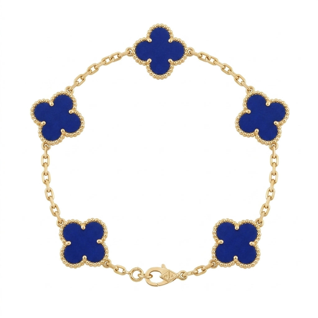 Van Cleef & Arpels Alhambra Bracelet Blue agate