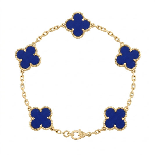 Van Cleef & Arpels Alhambra Bracelet Blue agate