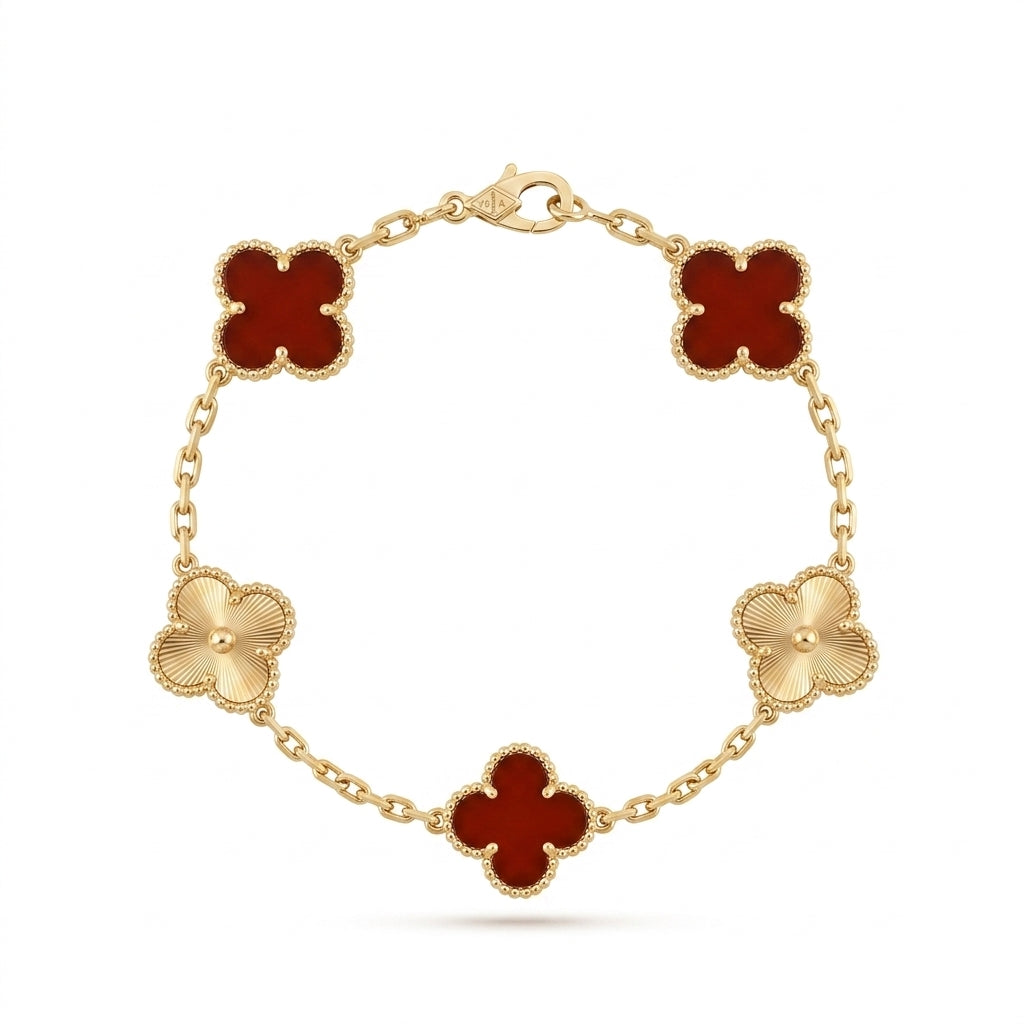 Van Cleef & Arpels Alhambra Bracelet Carnelian