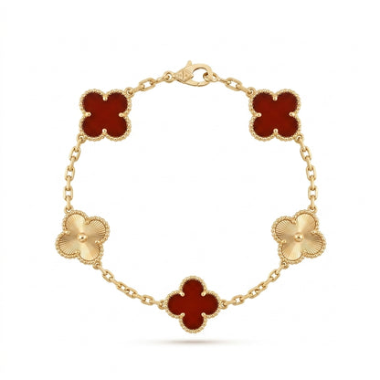 Van Cleef & Arpels Alhambra Bracelet Carnelian