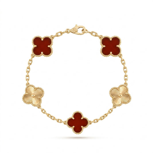 Van Cleef & Arpels Alhambra Bracelet Carnelian