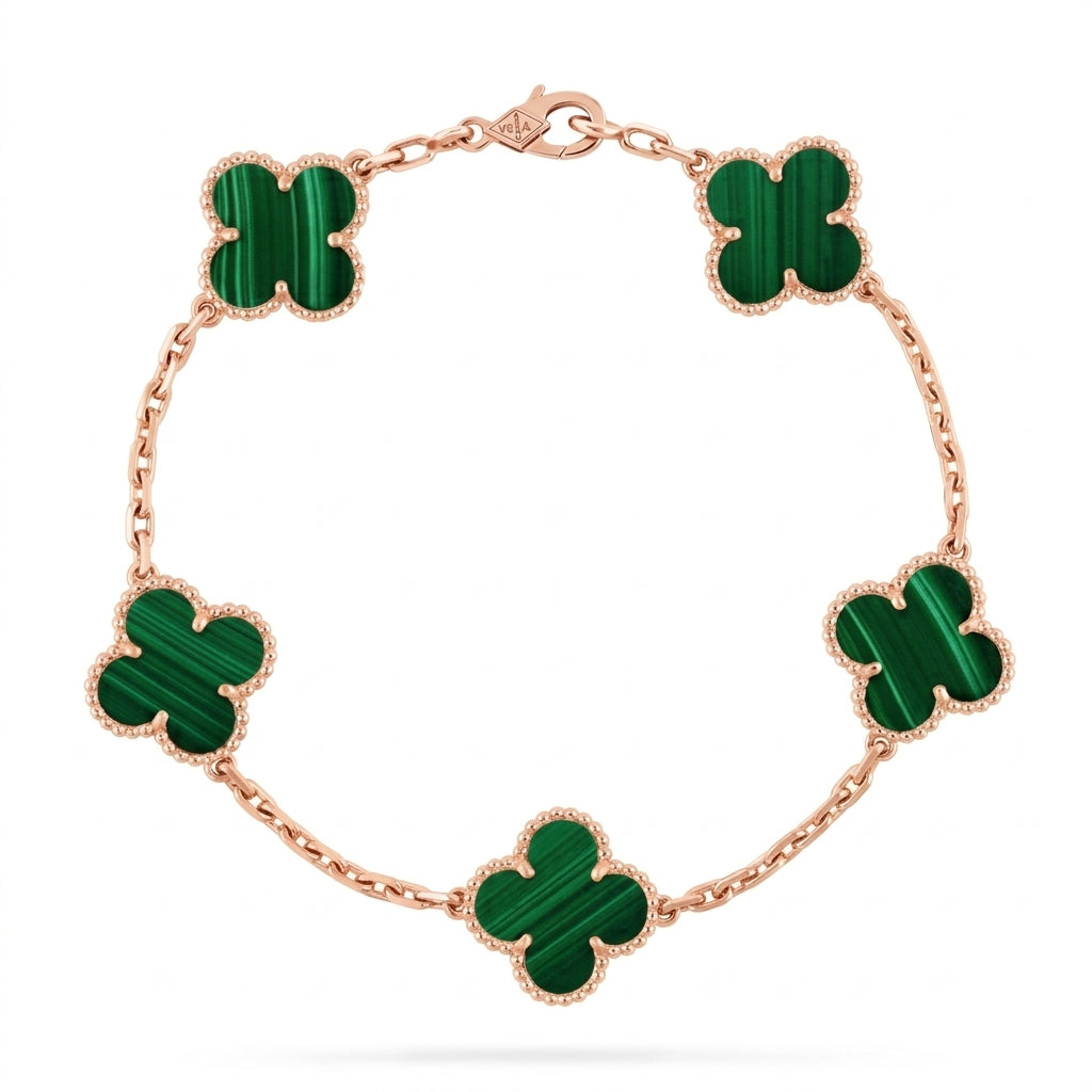 Van Cleef & Arpels Alhambra Bracelet Malachite