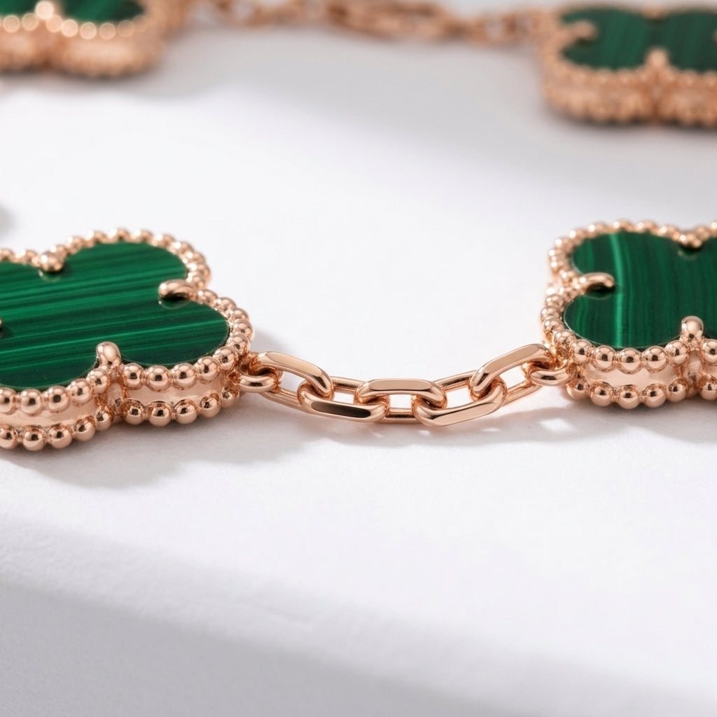 Van Cleef & Arpels Alhambra Bracelet Malachite