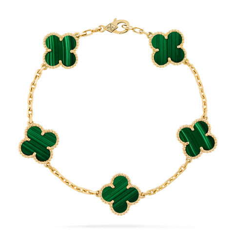 Van Cleef & Arpels Alhambra Bracelet Malachite