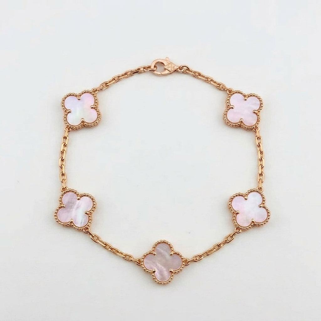 Van Cleef & Arpels Alhambra Bracelet Pink Mother-of-Pearl