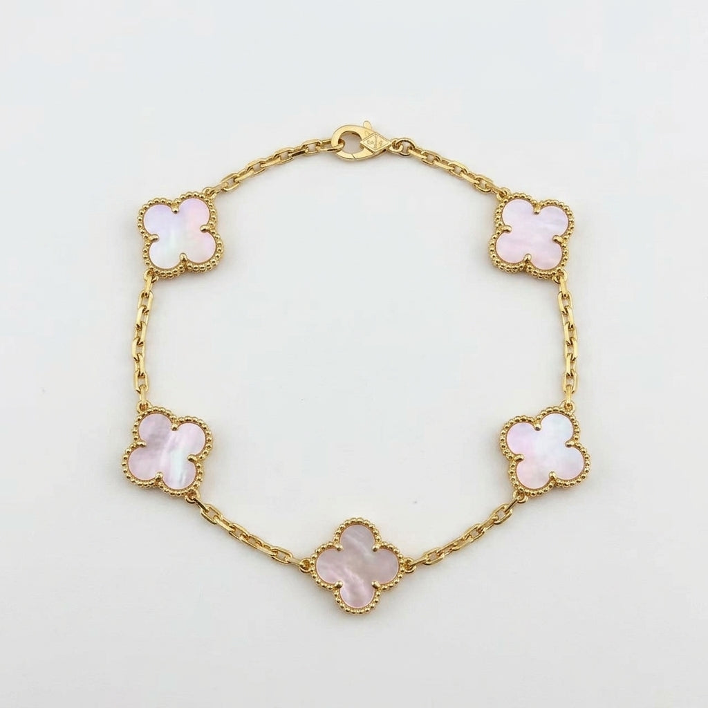 Van Cleef & Arpels Alhambra Bracelet Pink Mother-of-Pearl