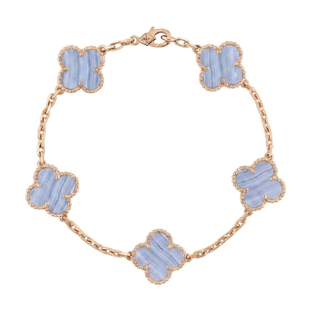 Van Cleef & Arpels Alhambra Bracelet Purple chalcedony