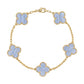 Van Cleef & Arpels Alhambra Bracelet Purple chalcedony