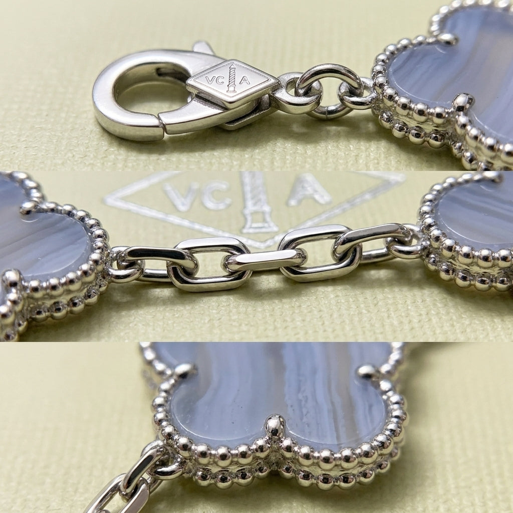 Van Cleef & Arpels Alhambra Bracelet Purple chalcedony