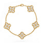 Van Cleef & Arpels Alhambra Bracelet pave diamonds