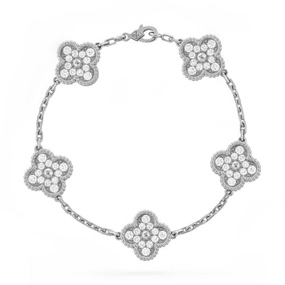 Van Cleef & Arpels Alhambra Bracelet pave diamonds