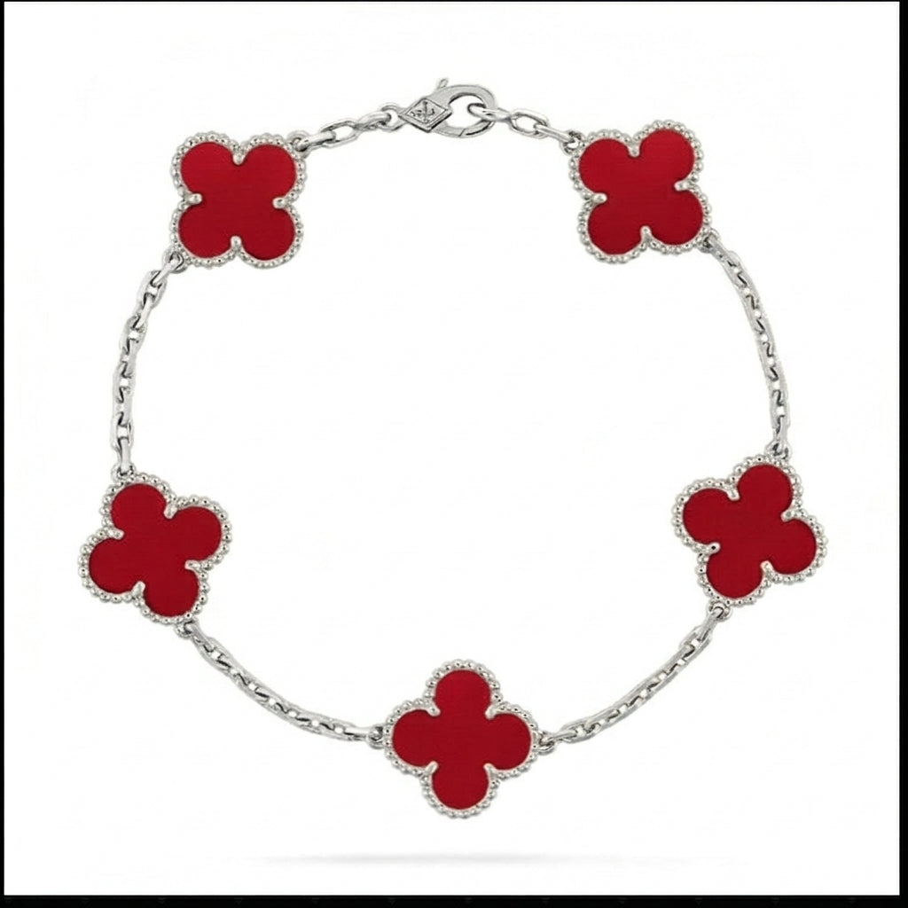 Van Cleef & Arpels Alhambra Bracelet red Mother-of-Pearl
