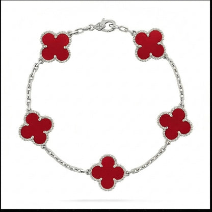 Van Cleef & Arpels Alhambra Bracelet red Mother-of-Pearl
