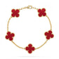 Van Cleef & Arpels Alhambra Bracelet red Mother-of-Pearl