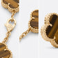 Van Cleef & Arpels Alhambra Bracelet tiger eye stone