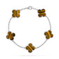 Van Cleef & Arpels Alhambra Bracelet tiger eye stone