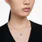 Swarovski Millenia Necklace, Rose Gold-Tone Plated and Green Crystal