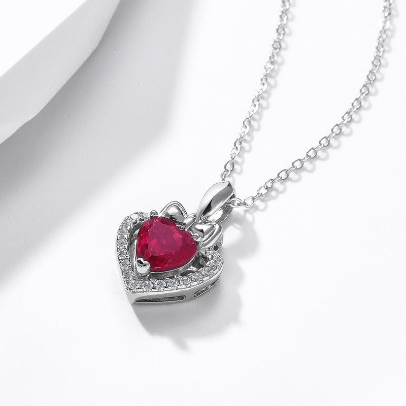 romantic-heart-cut-ruby-bow-knot-pendant-necklace