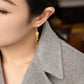 “Hot air balloon long chain drop earrings for women minimalist lightweight elegant jewelry”