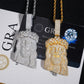 925 sterling silver iced out moissanite jesus piece pendants in gold and silver with GRA certificates